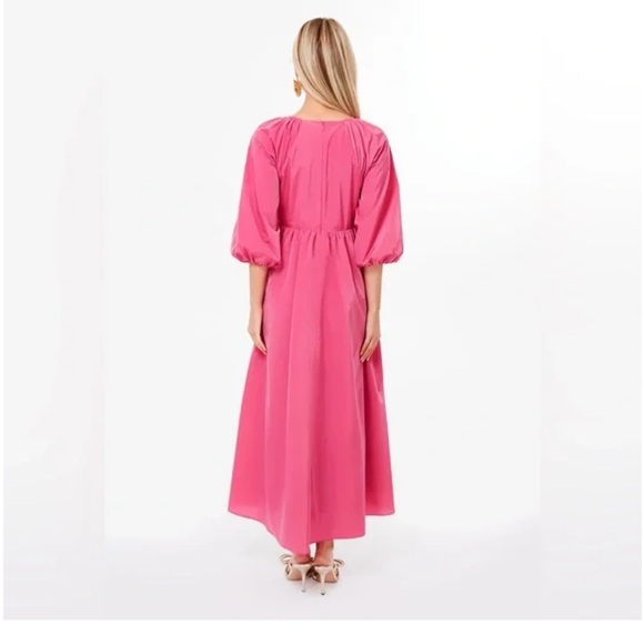 Tuckernuck hyacinth house dress house Gia maxi Barbie pink - Picture 3 of 9